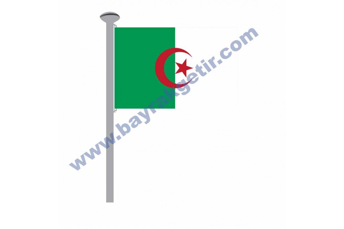 CEZAYİR GÖNDER BAYRAK 50x75 ( EBAT SEÇİNİZ ) CEZAYİR GÖNDER BAYRAK 50x75 ( EBAT SEÇİNİZ )
